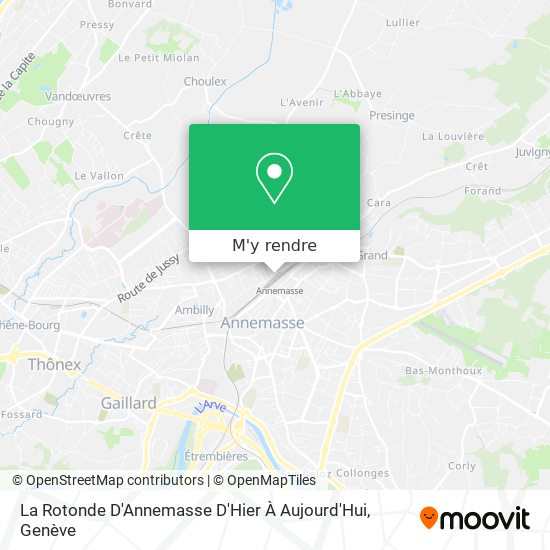 La Rotonde D'Annemasse D'Hier À Aujourd'Hui plan