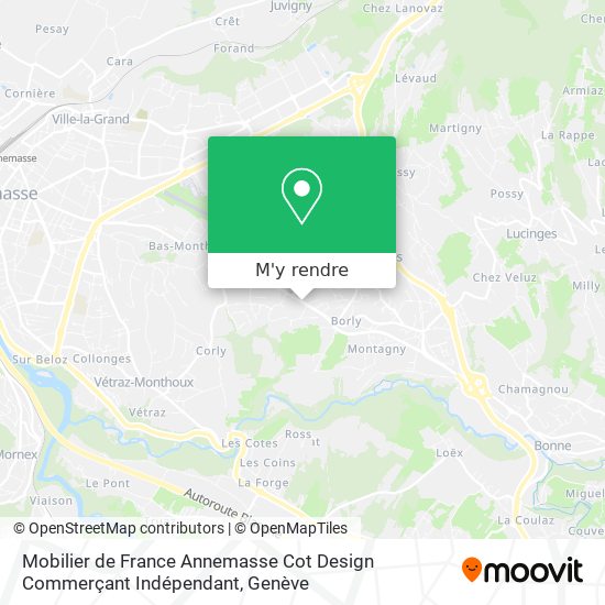 Mobilier de France Annemasse Cot Design Commerçant Indépendant plan