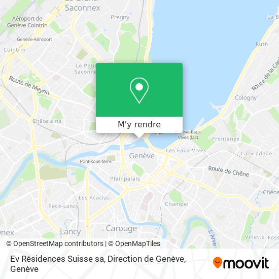 Ev Résidences Suisse sa, Direction de Genève plan