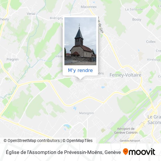 Église de l'Assomption de Prévessin-Moëns plan