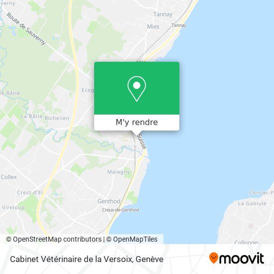 Cabinet Vétérinaire de la Versoix plan