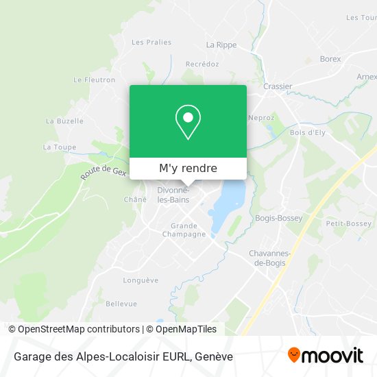 Garage des Alpes-Localoisir EURL plan
