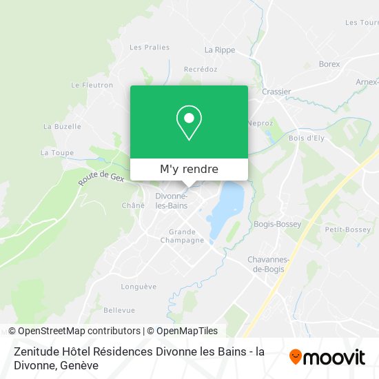 Zenitude Hôtel Résidences Divonne les Bains - la Divonne plan