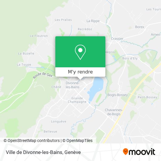 Ville de Divonne-les-Bains plan