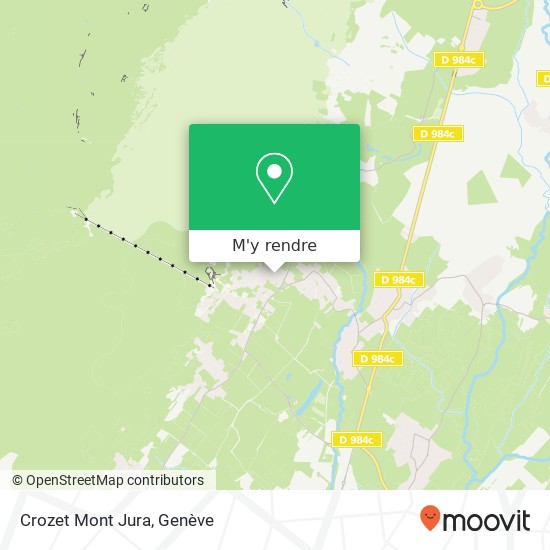 Crozet Mont Jura plan