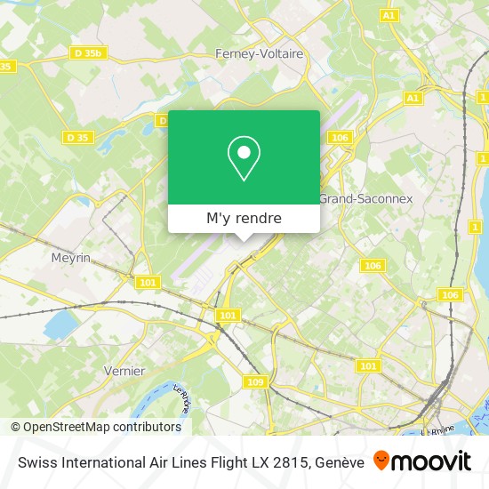 Swiss International Air Lines Flight LX 2815 plan