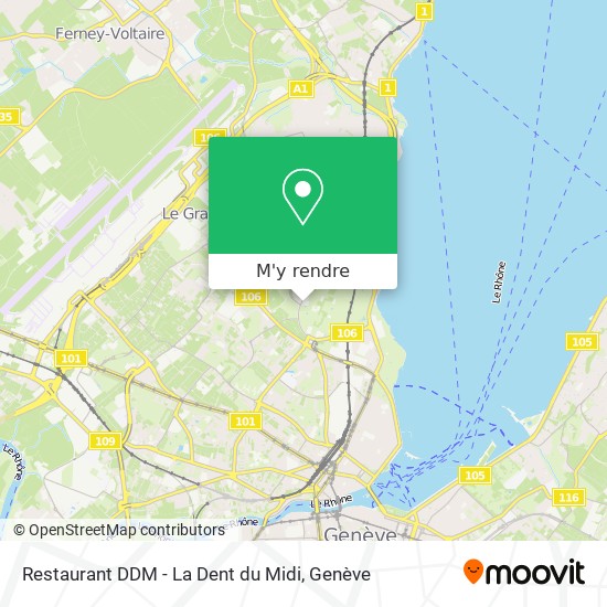 Restaurant DDM - La Dent du Midi plan