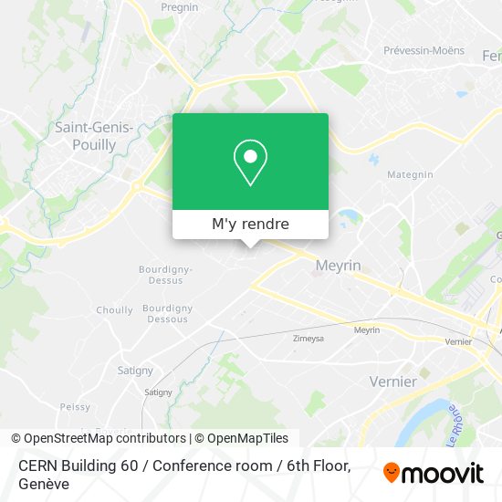 CERN Building 60 / Conference room / 6th Floor plan