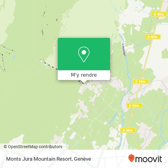 Monts Jura Mountain Resort plan