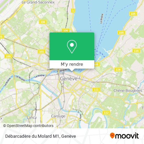 Débarcadère du Molard M1 plan