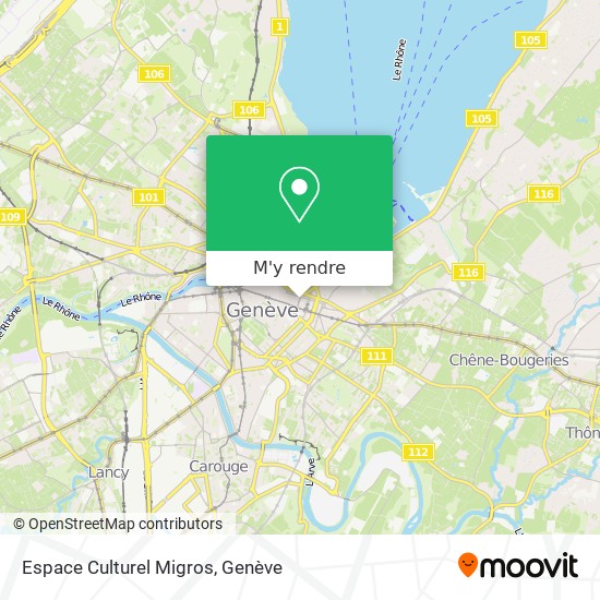 Espace Culturel Migros plan