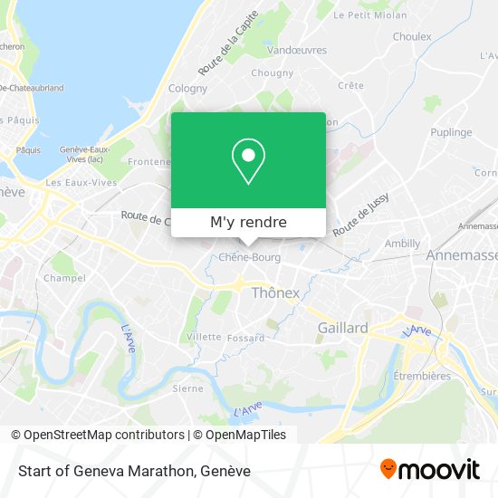 Start of Geneva Marathon plan