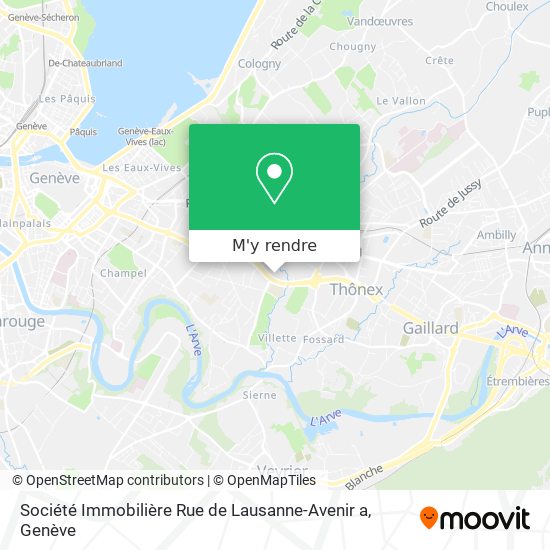 Société Immobilière Rue de Lausanne-Avenir a plan