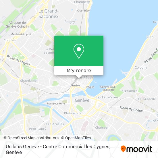 Unilabs Genève - Centre Commercial les Cygnes plan