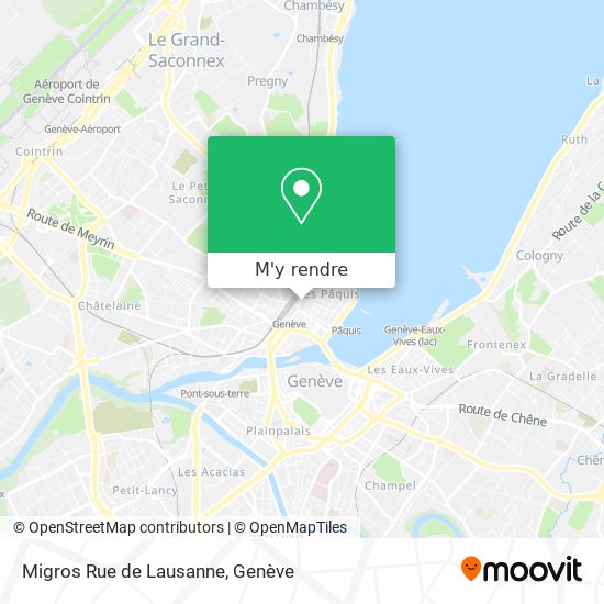 Migros Rue de Lausanne plan