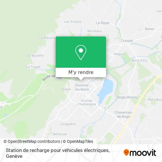 Station de recharge pour véhicules électriques plan