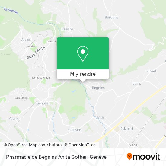 Pharmacie de Begnins Anita Gotheil plan