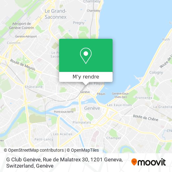 G Club Genève, Rue de Malatrex 30, 1201 Geneva, Switzerland plan
