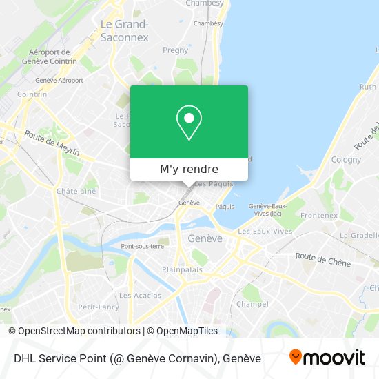 DHL Service Point (@ Genève Cornavin) plan
