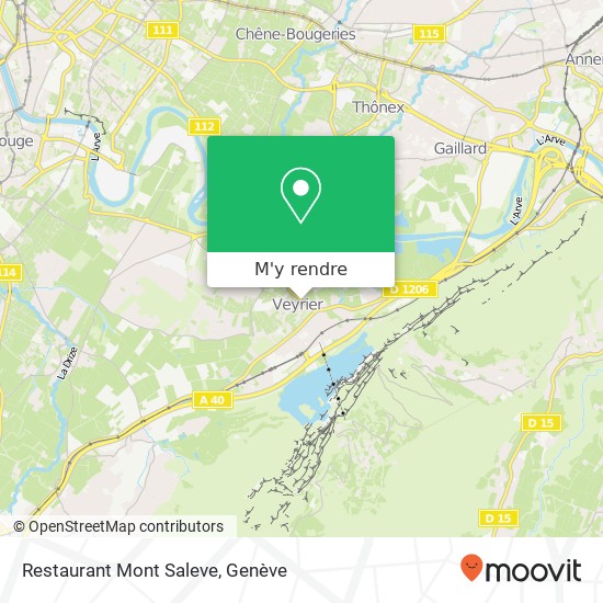Restaurant Mont Saleve plan
