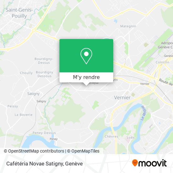 Cafétéria Novae Satigny plan