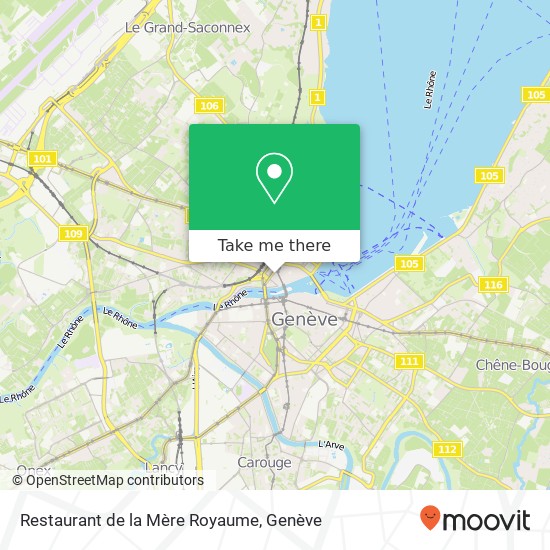 Restaurant de la Mère Royaume plan