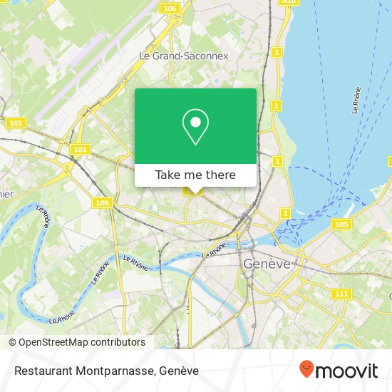 Restaurant Montparnasse plan