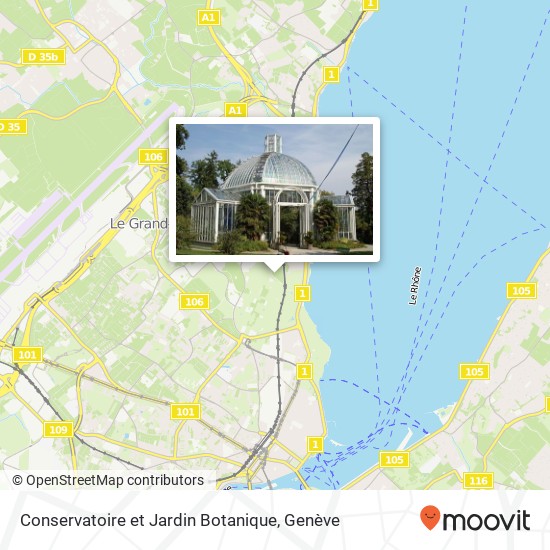 Conservatoire et Jardin Botanique plan