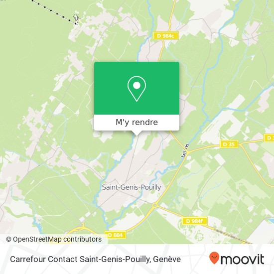 Carrefour Contact Saint-Genis-Pouilly plan
