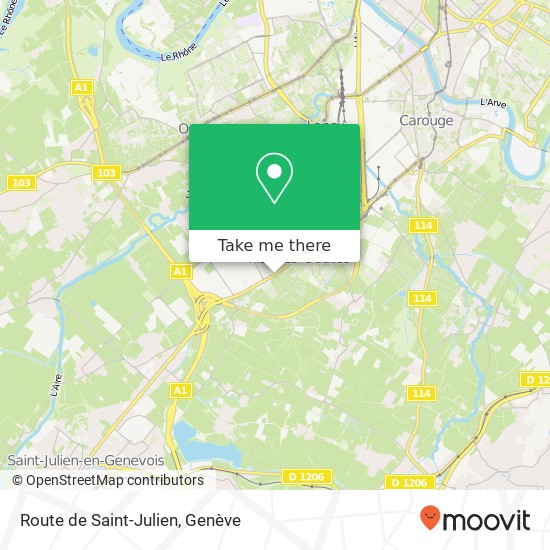 Route de Saint-Julien plan