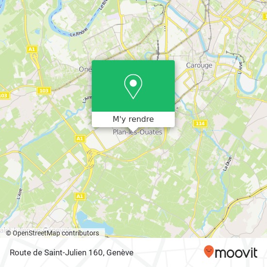 Route de Saint-Julien 160 plan