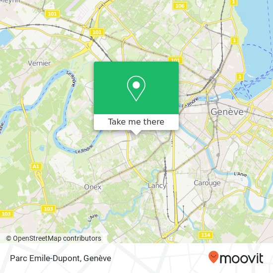 Parc Emile-Dupont plan