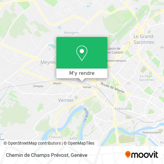 Chemin de Champs Prévost plan