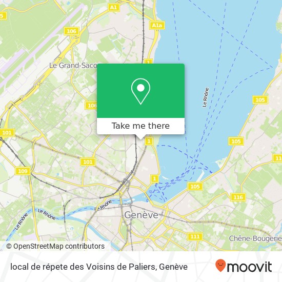 local de répete des Voisins de Paliers plan