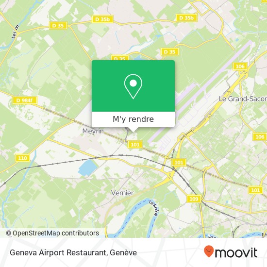 Geneva Airport Restaurant plan
