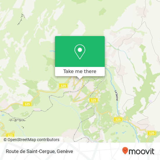 Route de Saint-Cergue plan