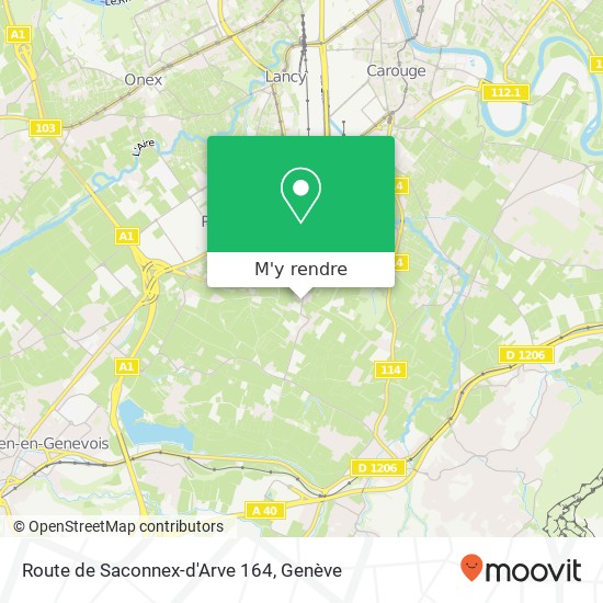 Route de Saconnex-d'Arve 164 plan