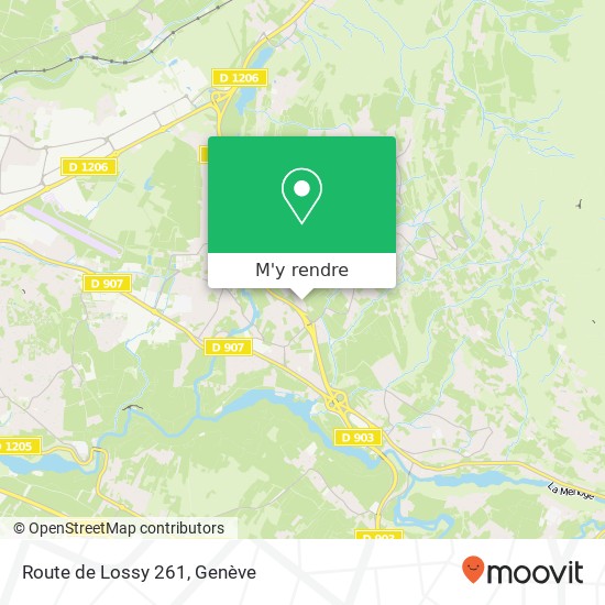 Route de Lossy 261 plan