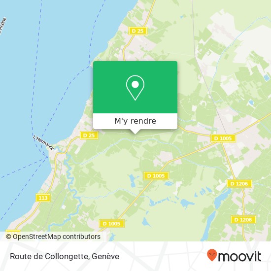 Route de Collongette plan