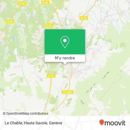 Le Chable, Haute Savoie plan