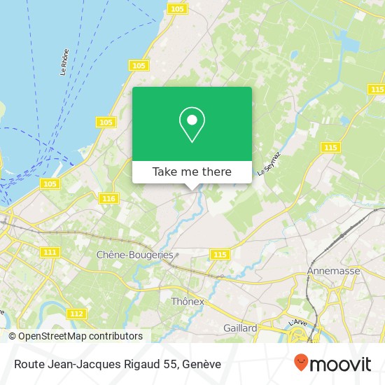 Route Jean-Jacques Rigaud 55 plan