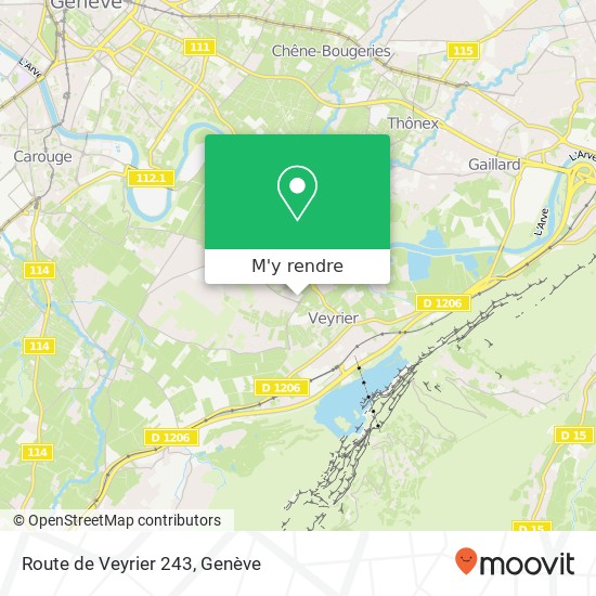Route de Veyrier 243 plan