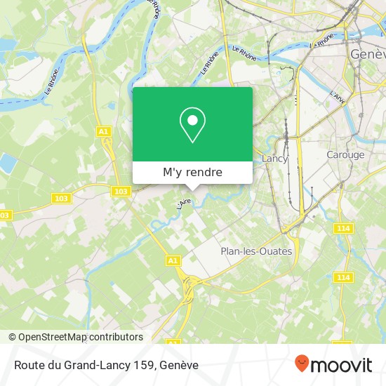 Route du Grand-Lancy 159 plan