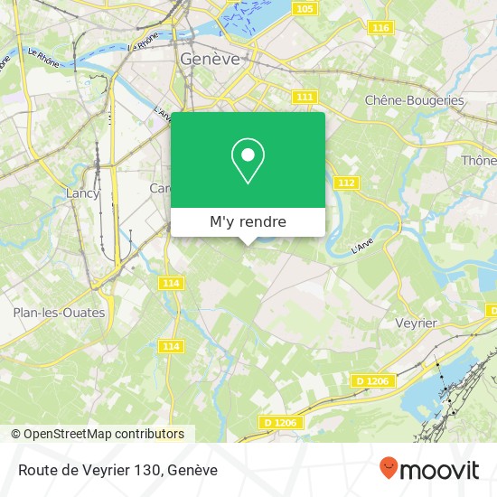 Route de Veyrier 130 plan