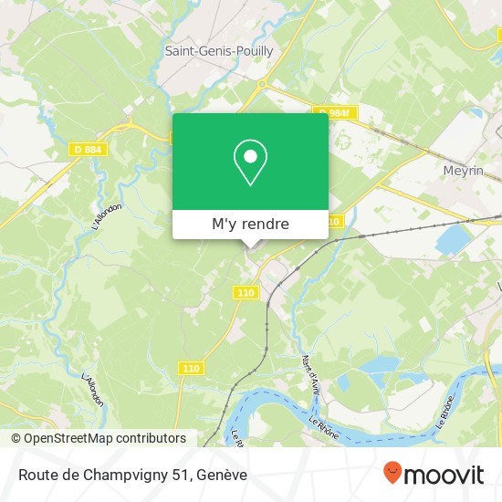 Route de Champvigny 51 plan