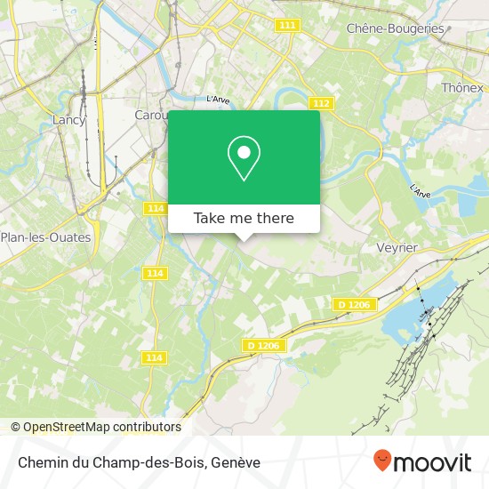Chemin du Champ-des-Bois plan