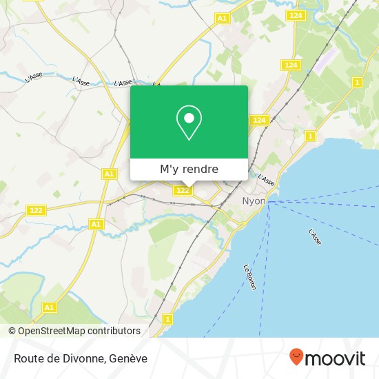 Route de Divonne plan