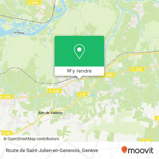 Route de Saint-Julien-en-Genevois plan