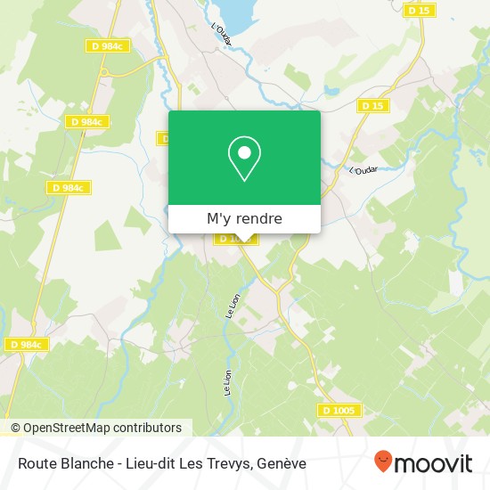 Route Blanche - Lieu-dit Les Trevys plan