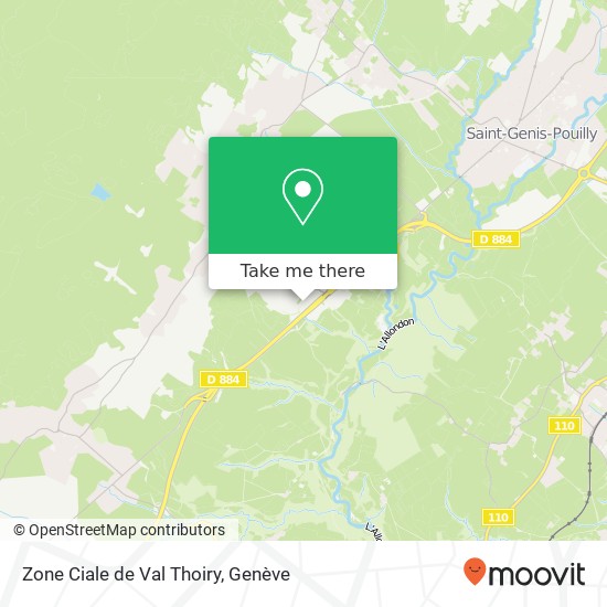 Zone Ciale de Val Thoiry plan